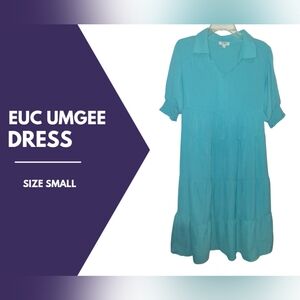 EUC Umgee Women's Teal Tiered Dress